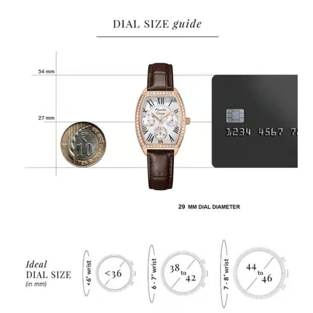 Alexandre Christie Multifunction Brown Women's Watch 2B86BFLRGSLBO