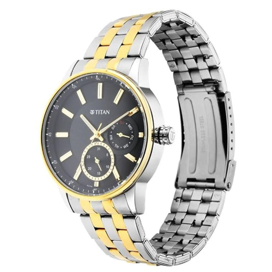 Titan Regalia Opulent Black Men's Watch 9441BM02