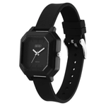 Zoop Black Dial Black Strap Girls Kids Analog Watch 26029PP02