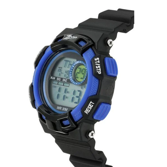 Zoop Digital Watch with Black Digital Dial & Black Strap for Boys Kids 16009PP02