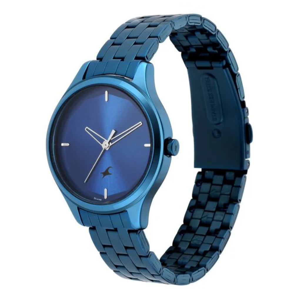 Fastrack Stunners Quartz Analog Blue Watch for Girls 6248QM01
