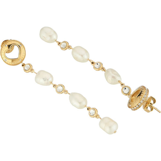 GUESS Rolling Hearts Gold-Plated Women's Earrings UBE03340YG