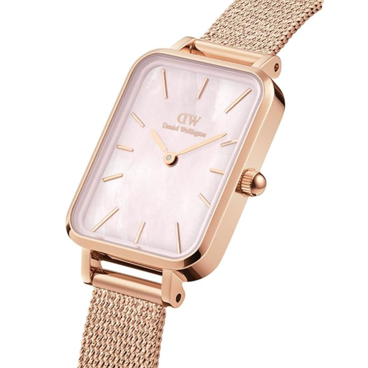 Daniel Wellington Quadro Rose Gold Women's Watch DW00100510K