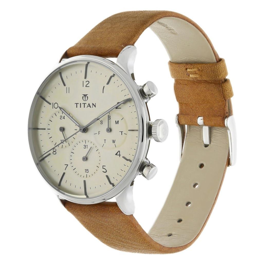 Titan On Trend Tan Men's Watch 90102SL01