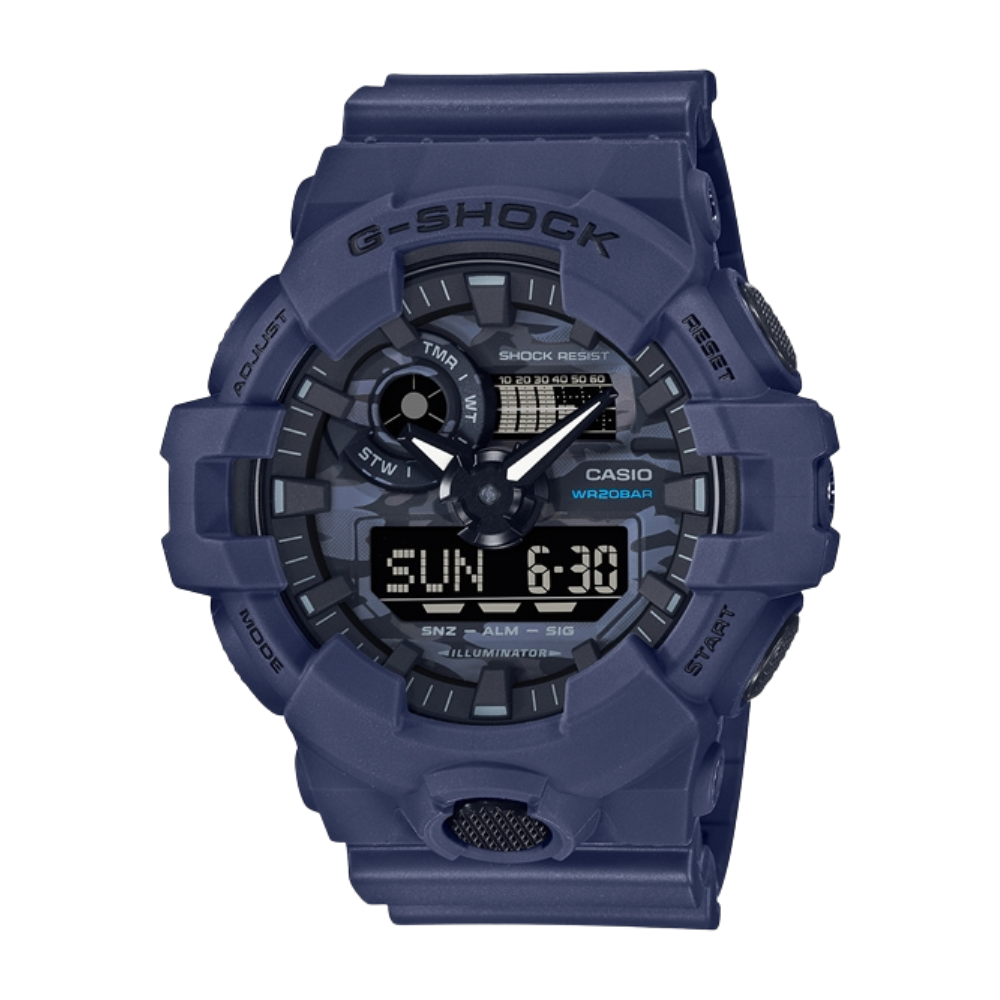 Casio G-Shock Blue Resin Strap Men's Watch for GA-700CA-2A | 10638484