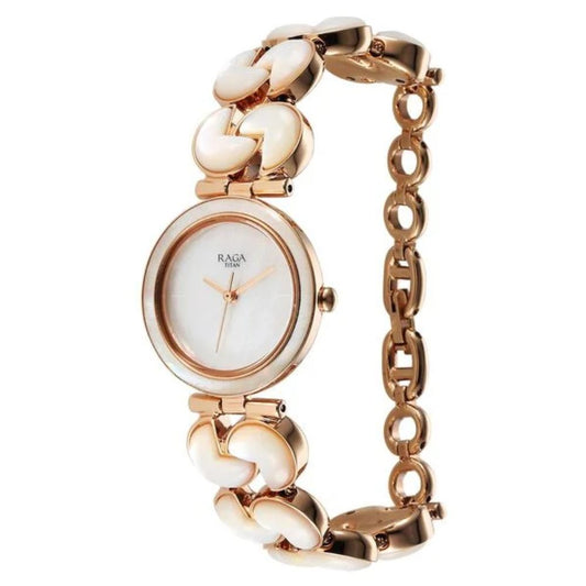 Titan Raga Power Pearls Women's Watch 95233WM01