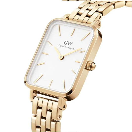 Daniel Wellington Quadro 5-Link Bezel Stainless Steel Women's Watch DW00100622K