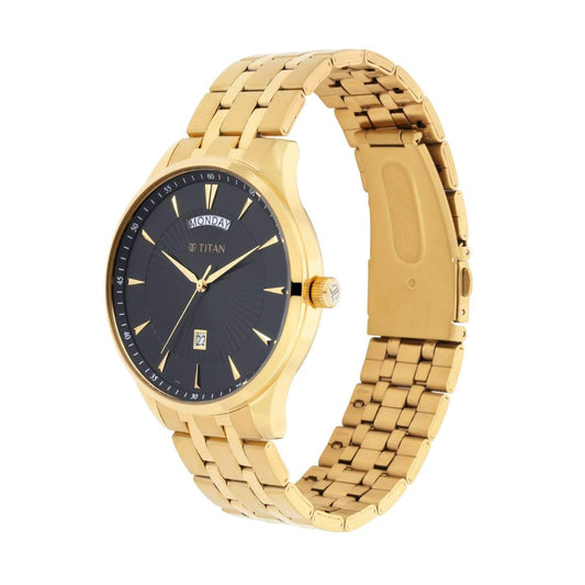 Titan Regalia Opulent Gold Men's Watch 90127YM02