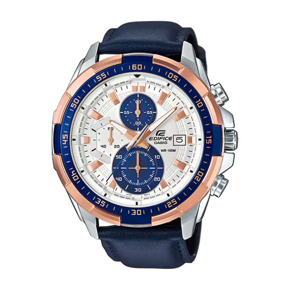 Casio Blue Leather Strap Watch for EFR-539L-7CV | 10525877