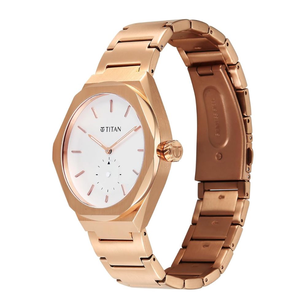 Titan Contour Rose Gold Men's Watch 90210WM01