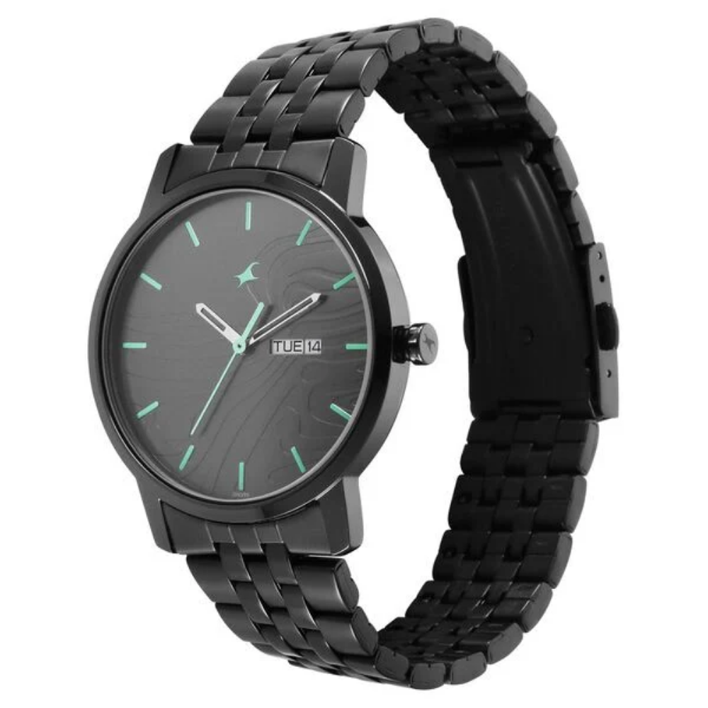 Fastrack Urban Camo Black Dial Watch for Guys 3295NM01