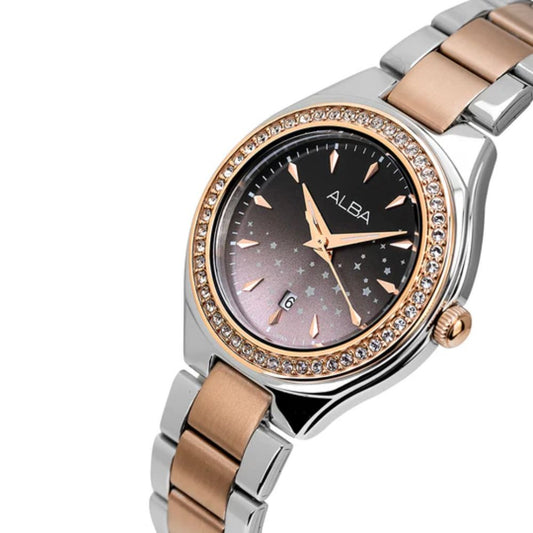 Alba Stardust Elegance Black Dial Women's Watch AH7ET6X1