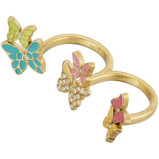 GUESS Gold Plated Stainless Steel Gold Women's Ring UBR04094YGMC54