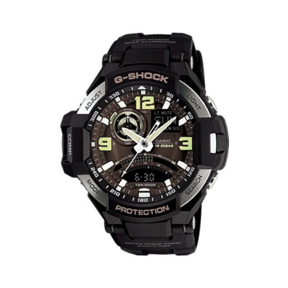 Casio Black Resin Strap Men's Watch GA-1000-1B, GA-1000-2B, GA-1000-9G | 10435441