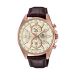 Casio Brown Leather Strap Men's Watch EFB-302JGL-7A | 10541233