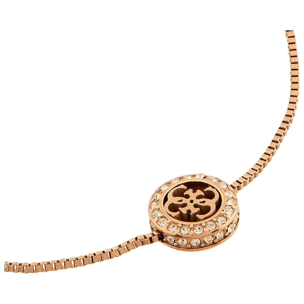 GUESS Steel Rose Gold-plated Bracelet Women's Jewellery UBB04163RGL