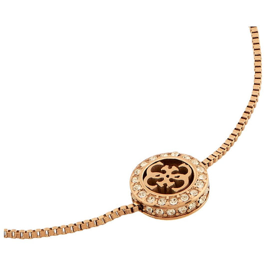 GUESS Steel Rose Gold-plated Bracelet Women's Jewellery UBB04163RGL
