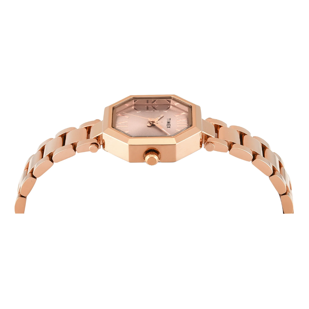Timex Trendline Octagonal Rose Gold Women Watch TWEL26903