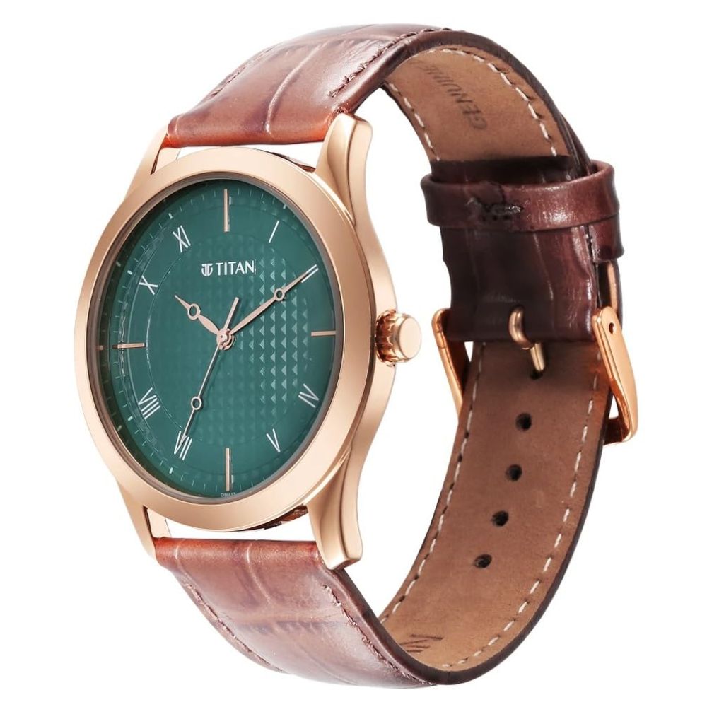 Titan Karishma Green Men's Watch NT1823WL02