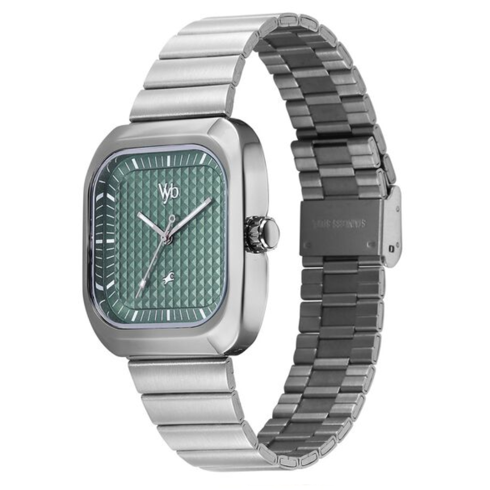 Fastrack Vyb Maverick Green Dial Men's Watch FV30001SM02W