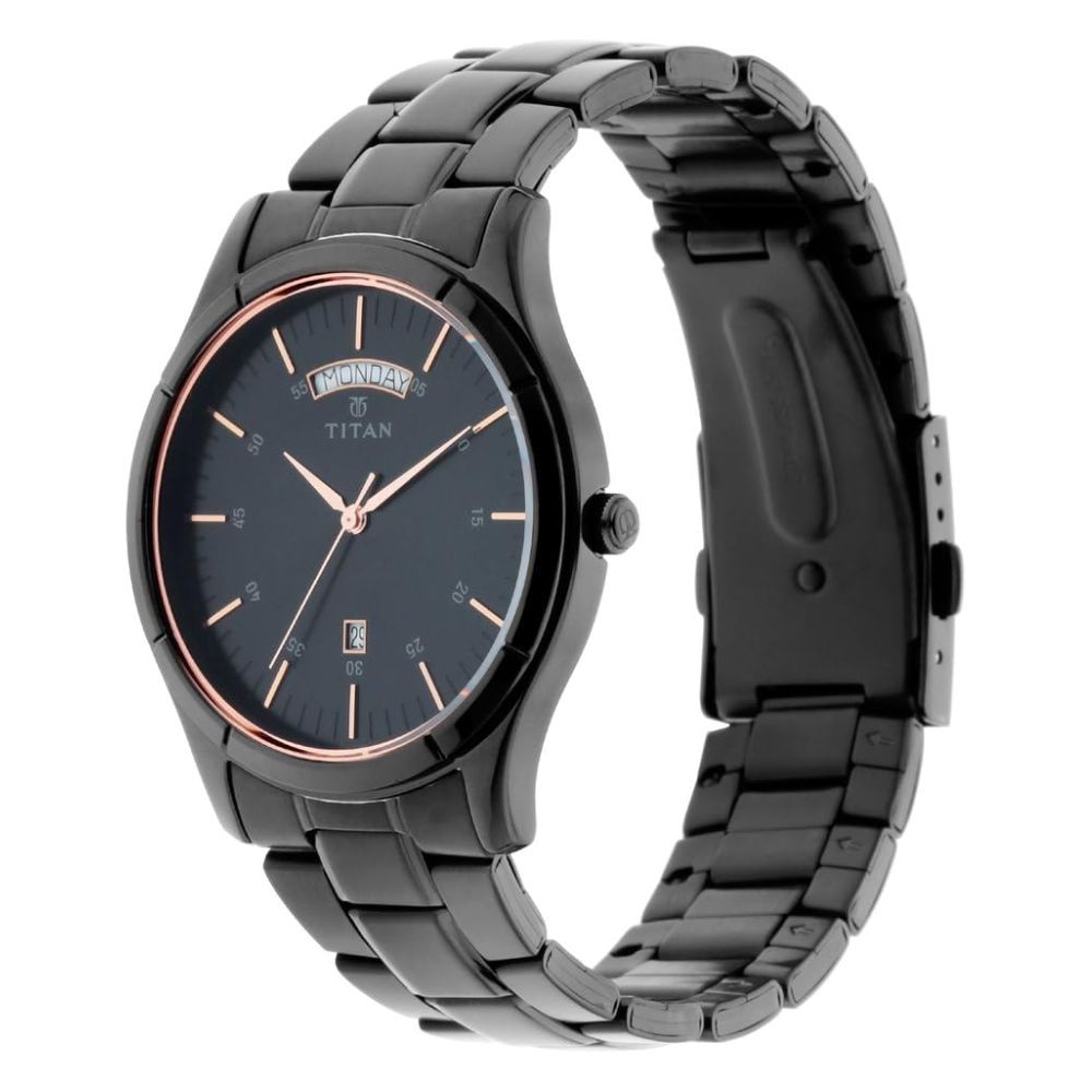 Titan All Black Men's Watch 1767NM01