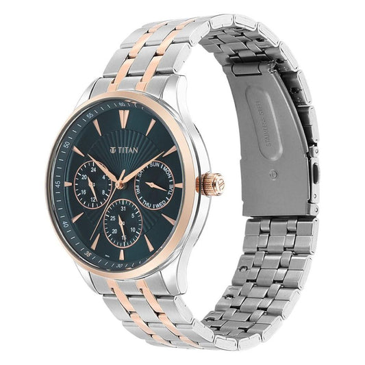 Titan Regalia Opulent LII Teal Green Men's Watch 90127KM02