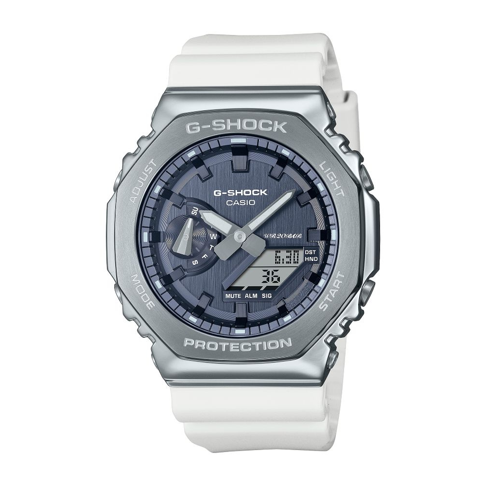 Casio White Resin Strap Men's Watch for GM-2100WS-7A | 10665613