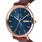 Daniel Wellington Classic Extension Analogue Blue & Brown Men's Watch DW00100830K