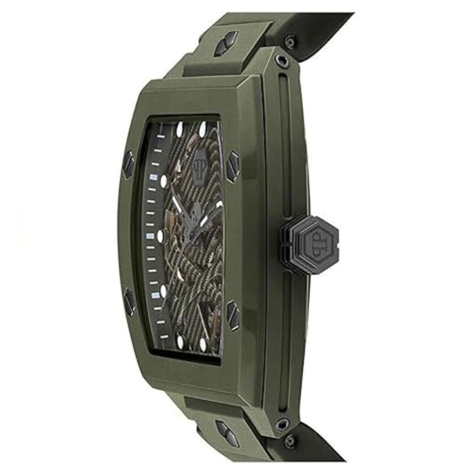Philipp Plein $keleton Ecoceramic Green Men's Watch PWVBA0223
