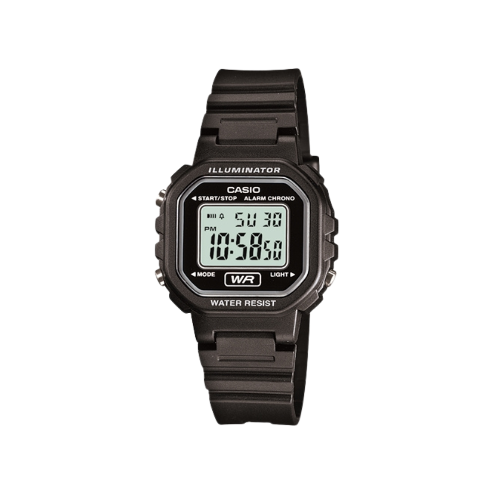 Casio Black Resin Strap Women's Watch LA-20WH-1A, LA-20WH-1B | 10393847