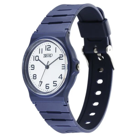Zoop White Dial Blue Strap Girls Kids Analog Watch 16032PP02
