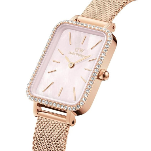 Daniel Wellington Quadro Rose Gold Women's Watch DW00100669K