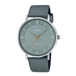Casio Grey Leather Strap Men's Watch for MTP-VT04L-8E | 10684640