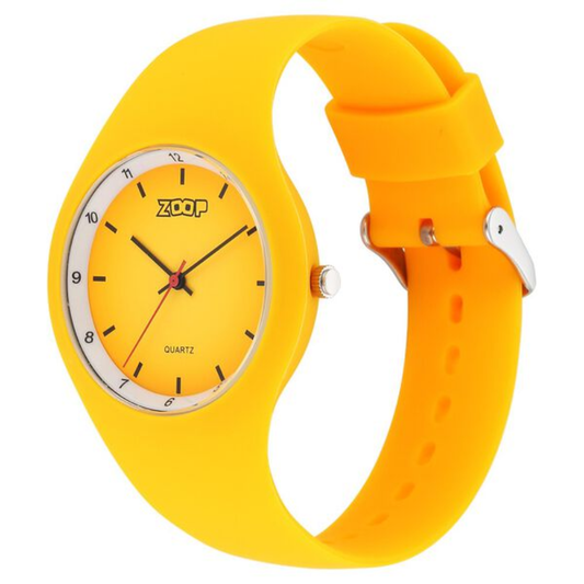 Zoop Yellow Dial Yellow Strap Analog Watch for Girls Kids 26031PP05W