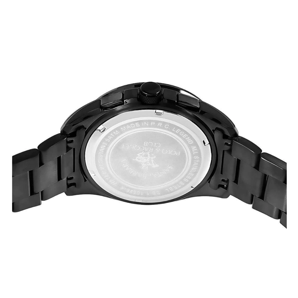 SANTA BARBARA POLO & RACQUET CLUB Analogue Black Dial Men's Watch SB.1.10526-4