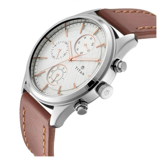 Titan Neo Silver Dial Men's Watch NM1805SL01