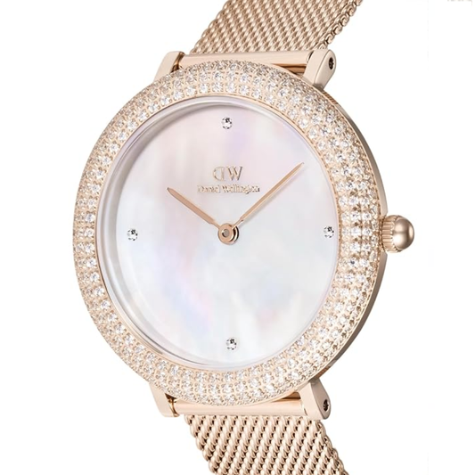 Daniel Wellington Crystal Bezel Silver Women's Watch DW00100823K