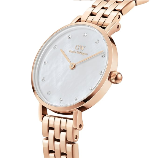Daniel Wellington Petite Mother of Pearl White & Rose Gold Women's Watch DW00100613K
