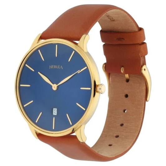 Titan Nebula Lustre Blue Dial Men's Watch NU5064DL02
