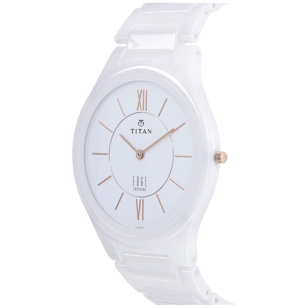 Titan Edge Ceramic White Men's Watch NT1696QC04