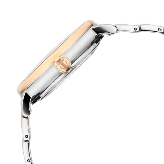 Titan Yin Yang Skeletal Automatic Analog White Dial Silver and Rose Gold Men's Watch 90222KM01