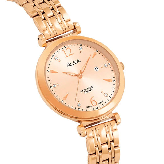 ALBA Fashion Rose Gold Dial Women's Watch AH7BV6X1