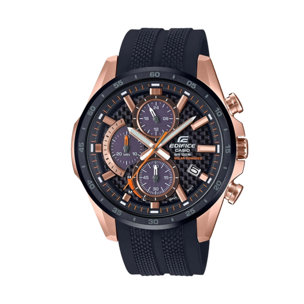 Casio Edifice Black Resin Men's Watch Strap for EQS-900PB-1AV, EQS-900PB-1BV | 10591130
