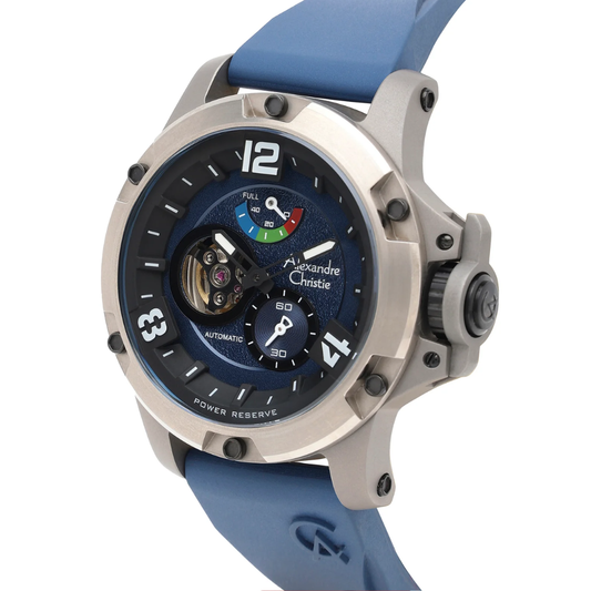 Alexandre Christie Classic Blue Men's Automatic Watch 6295MPRTPBU