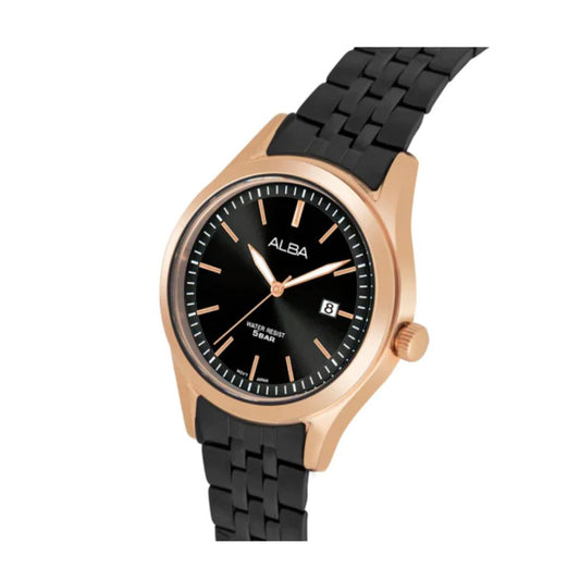 Alba Active Black Dial Men's Watch AS9S04X1