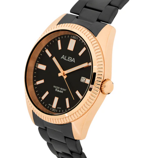 ALBA Active Black Dial Men's Watch AS9T56X1