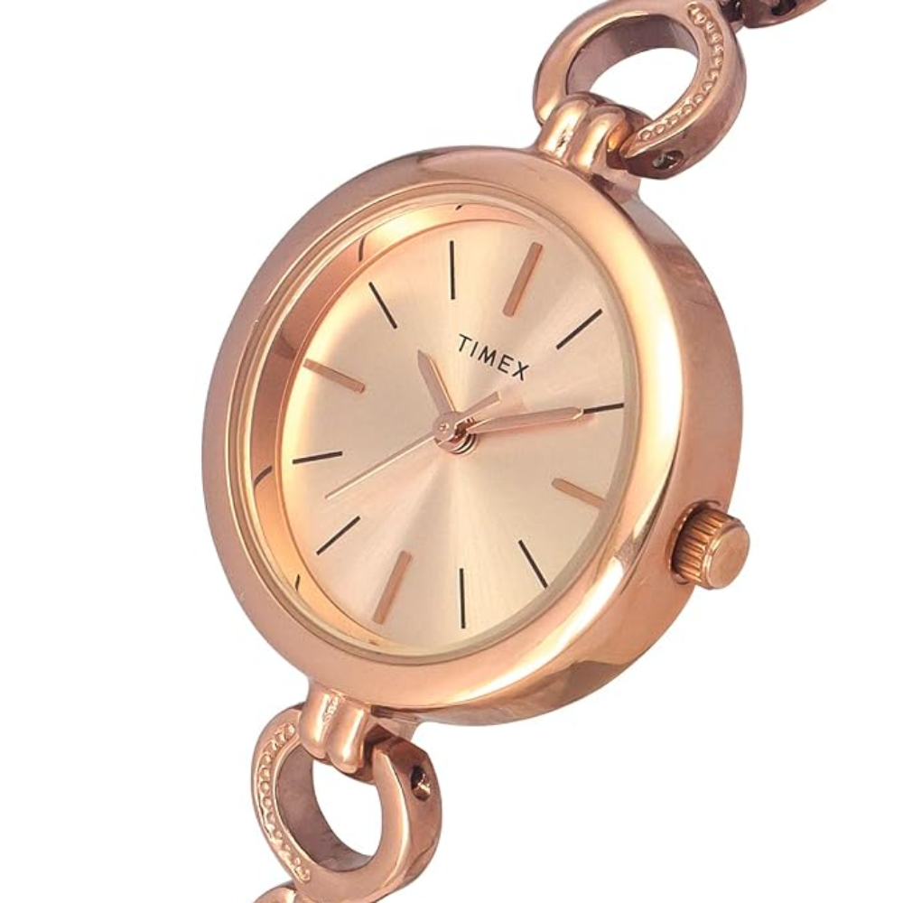 Timex Classics Rose Gold Women's Analogue Watch TWEL11434