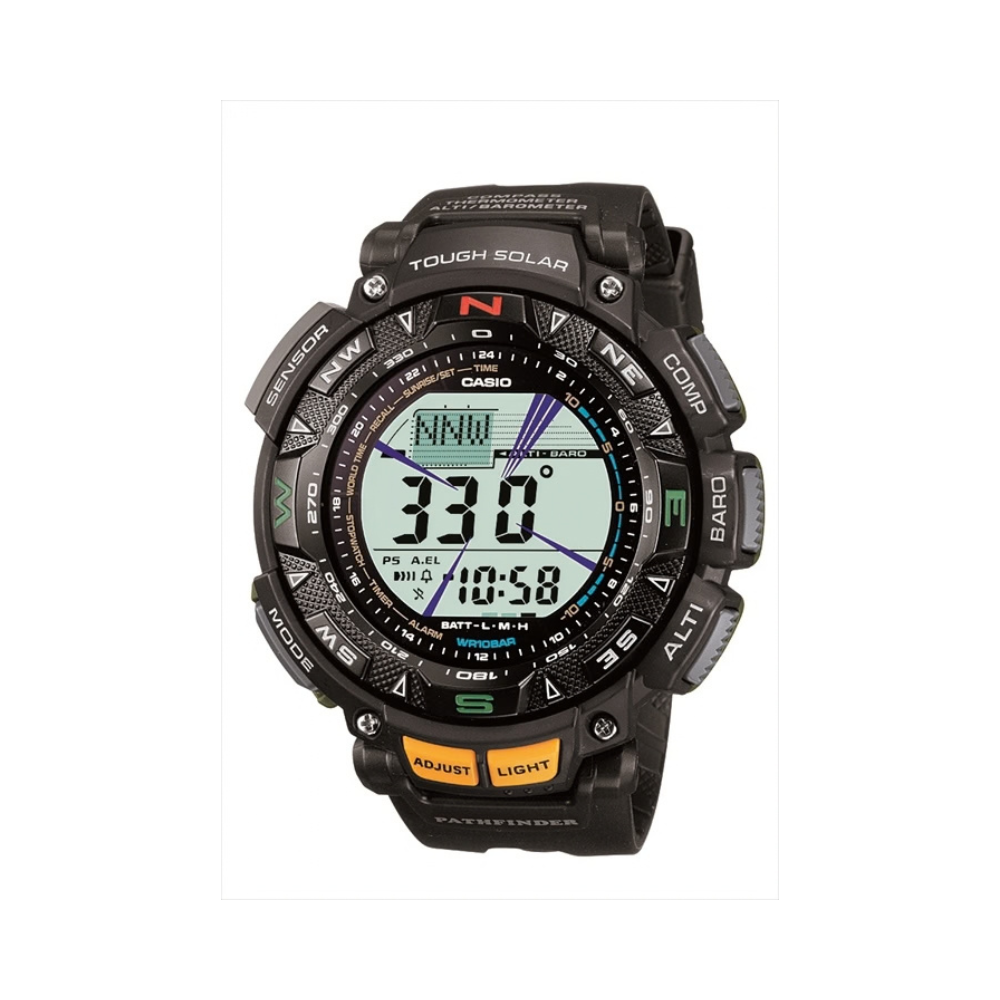 Casio Black Resin Strap Men's Watch PAG-240-1, PAG-40-3V | 10631629
