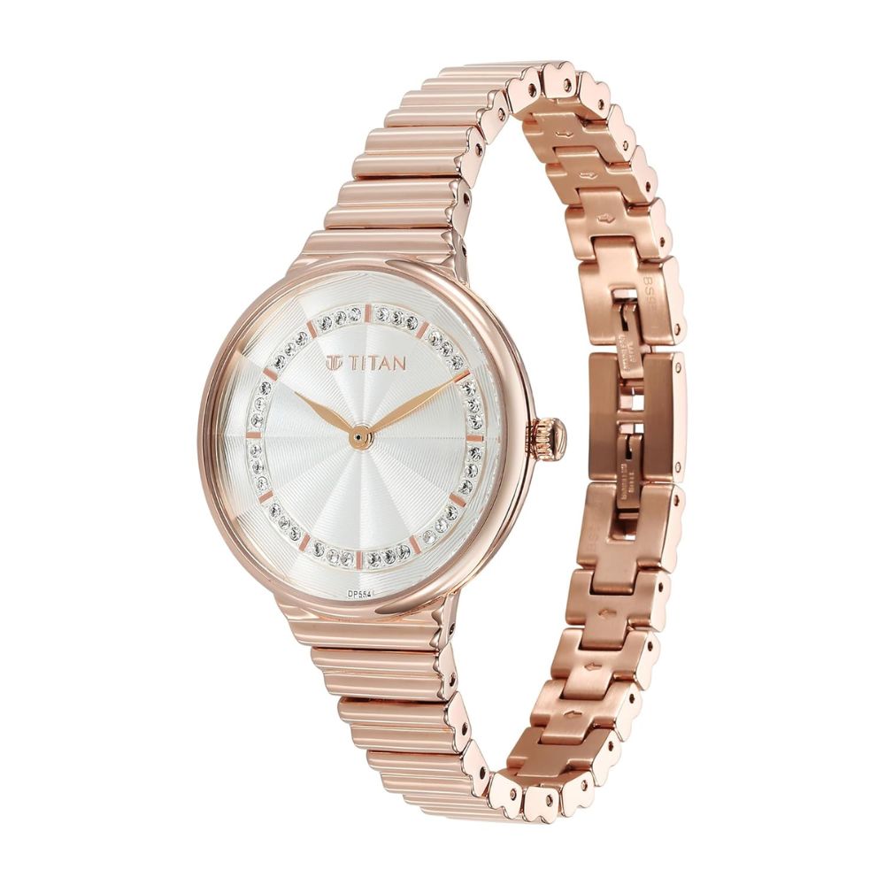 Titan Aura Silver Women's Watch 95245WM02