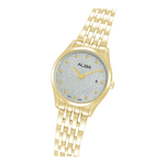 ALBA Classic Silver Dial Gold Bracelet Watch AH7EY4X1